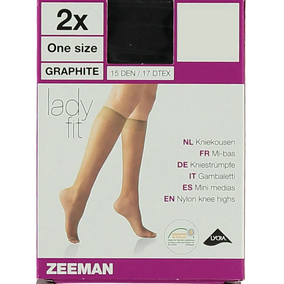 Zeeman Kniekousen - Grijs^DAMES Kniekousen|Basics