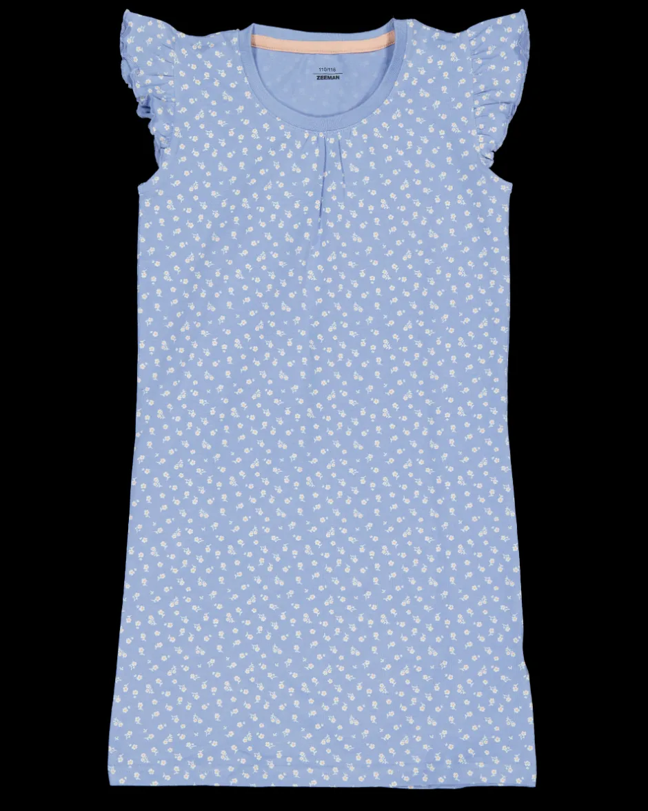 Zeeman Nachthemd - Blauw^DAMES Pyjama's|Nachthemden