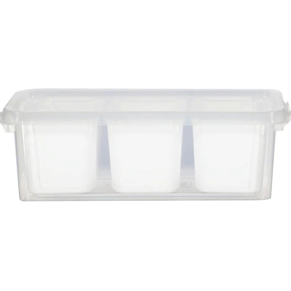Zeeman Opbergdoos met 3 bakjes - Wit^ Woonaccessoires