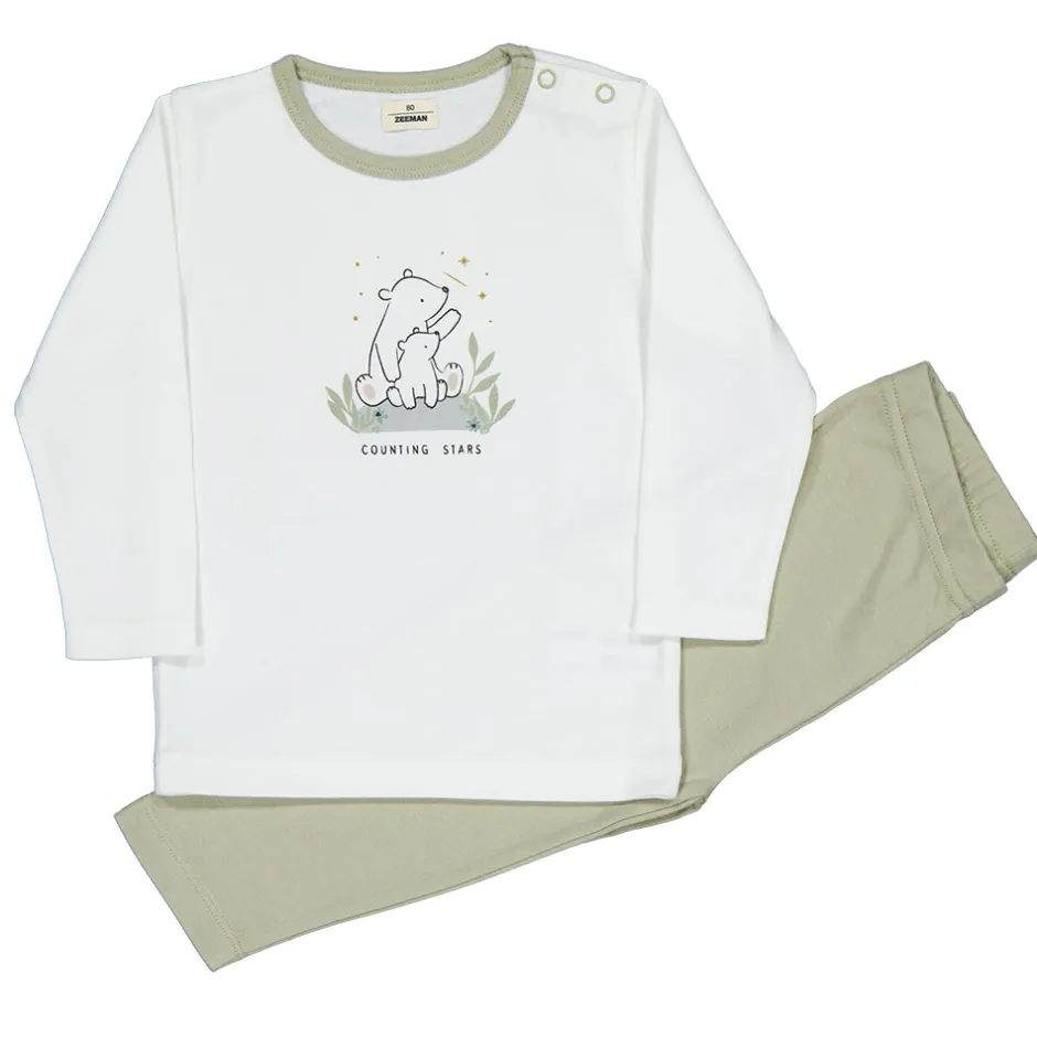 Zeeman Pyjama - Wit^ Pyjama's
