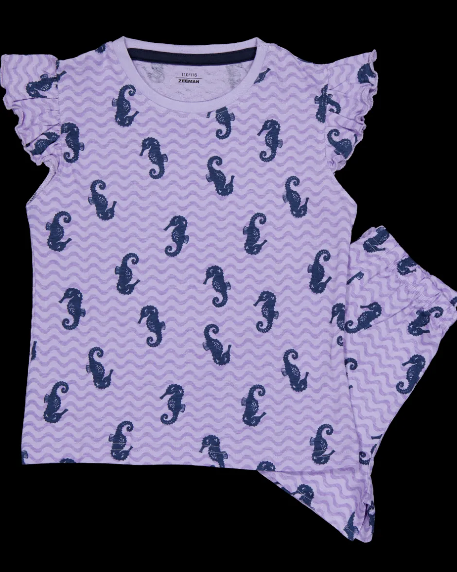 Zeeman Shortama - Paars^ Pyjama's