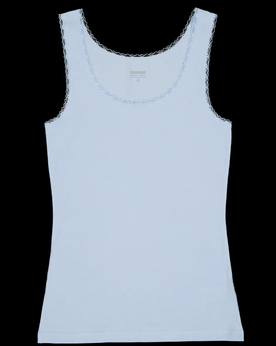 Zeeman Singlet - Blauw^DAMES T-shirts & Tops