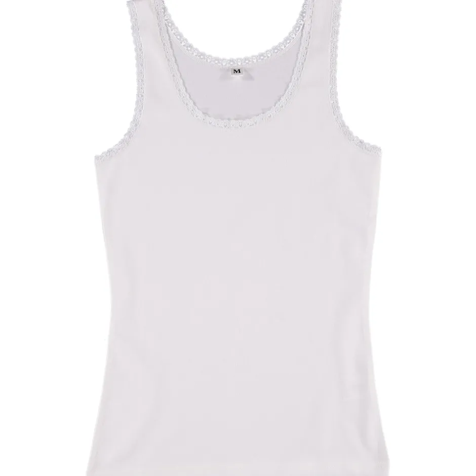 Zeeman Singlet - Wit^DAMES T-shirts & Tops