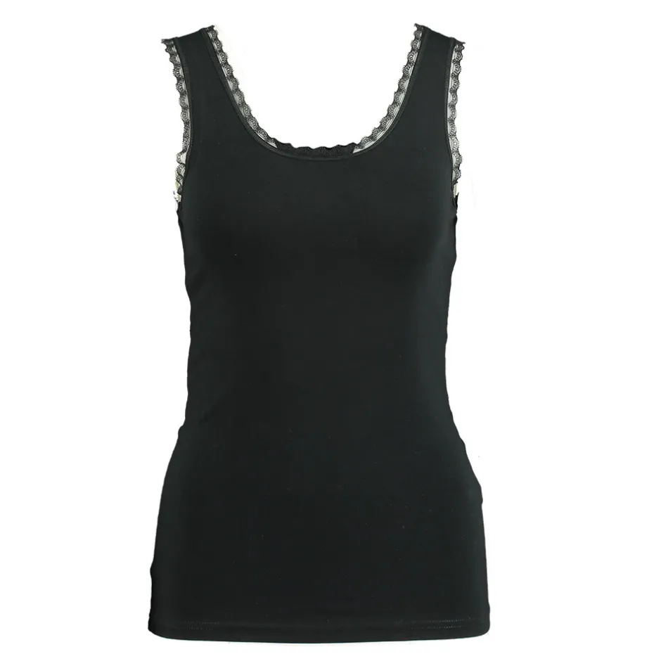 Zeeman Singlet - Zwart^DAMES T-shirts & Tops