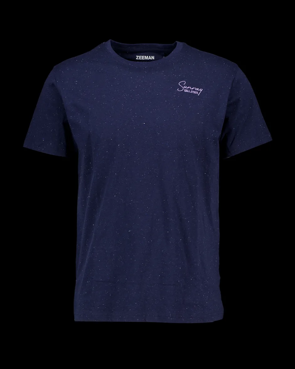 Zeeman T-shirt - Blauw^Heren T-shirts & Polo's
